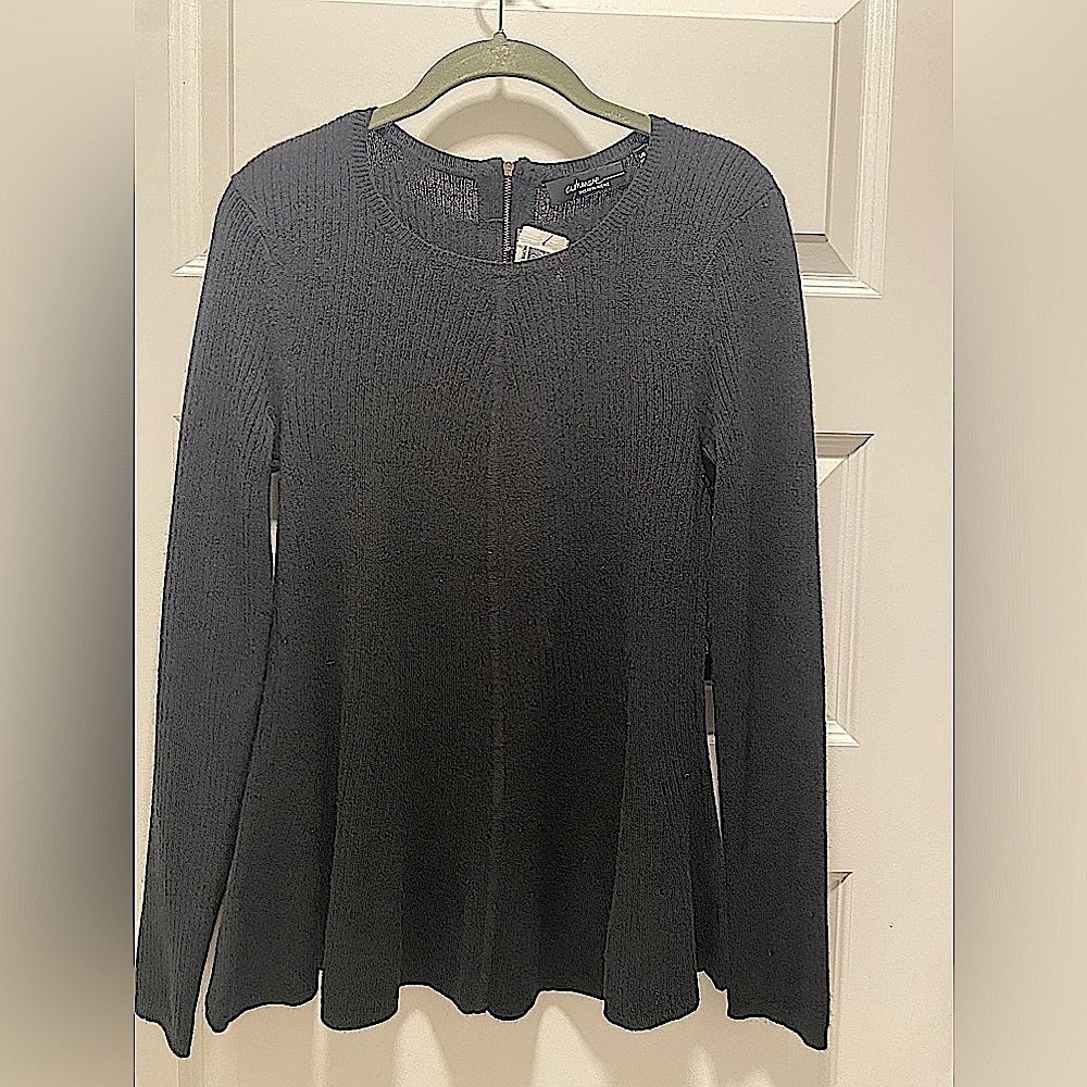 New 100% Cashmere Saks Fifth Avenue Sweater in Black
